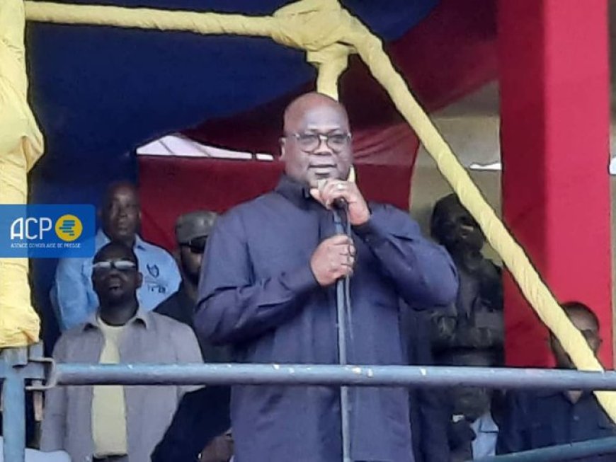 Félix Tshisekedi à Kalemie : « Auprès de l’État, il n’y a pas de travail pour tous les jeunes, mais c’est par la création d’entreprises que nous allons multiplier les emplois »