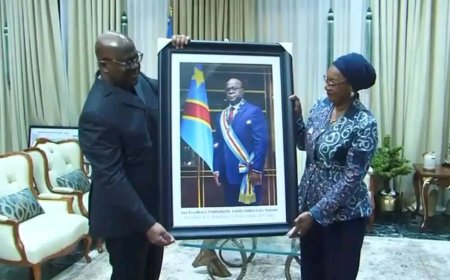 RDC : Tshisekedi reçoit son nouveau portrait officiel 