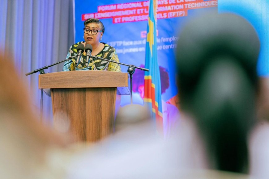 Kinshasa : Judith Suminwa vante la formation professionnelle à l’ouverture du forum de la CEEAC sur les EFTP