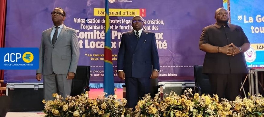 RDC : Jacquemin Shabani lance la campagne de vulgarisation des textes légaux sur la création, l’organisation et le fonctionnement des comités provinciaux et locaux de sécurité