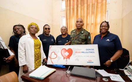 Kinshasa : les femmes d’Engen RDC font un don des poches de sang à l’Hôpital Militaire Central du Camp Kokolo