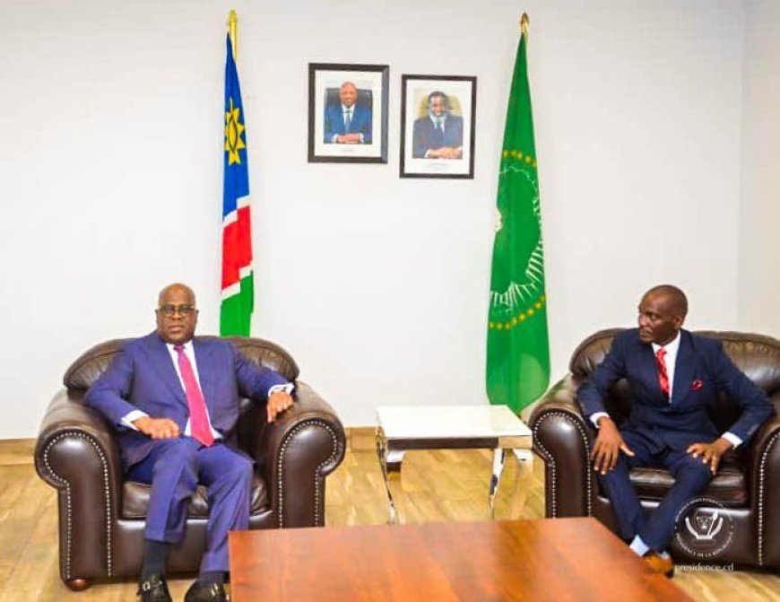 Félix Tshisekedi en Namibie pour l’investiture de Netumbo Ndemupelila Nandi-Ndaitwah