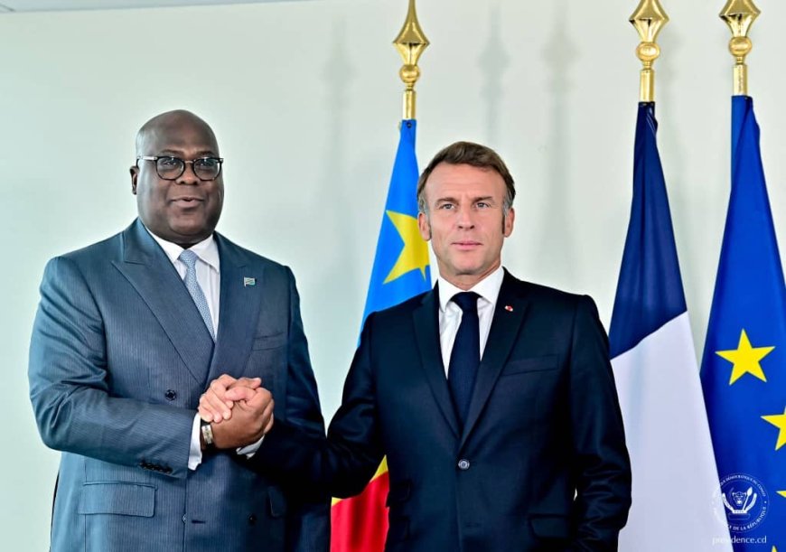 New York : Emmanuel Macron annonce une conférence internationale sur la situation sécuritaire dans l’Est de la RDC après un échange avec Félix Tshisekedi
