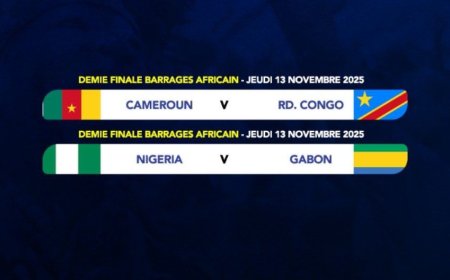 Mondial 2026 – Zone Afrique : la CAF dévoile le programme complet des barrages !