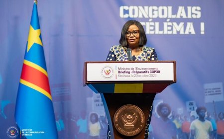 Kinshasa : la ministre Marie Nyange alerte sur le réchauffement climatique et lance le programme « La forêt, c’est nous »