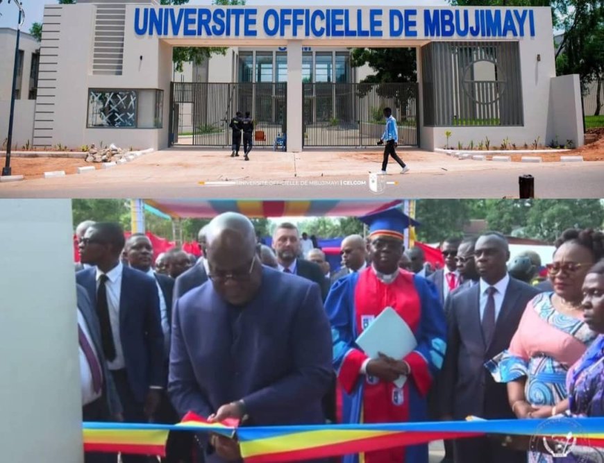 Kasaï-Oriental : Félix Tshisekedi inaugure le nouveau complexe de l’Université officielle de Mbuji-Mayi