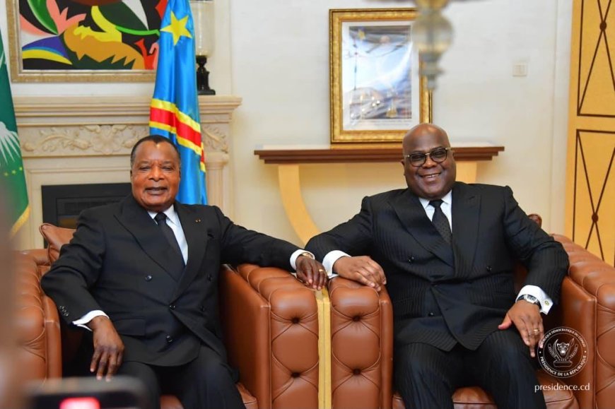 RDC–Congo : Tshisekedi à Brazzaville pour présenter ses condoléances à Denis Sassou Nguesso