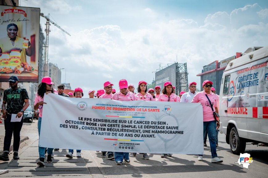 Octobre Rose à Kinshasa : le FPS en marche pour sauver des vies