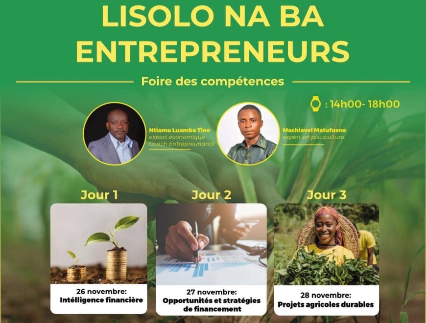 Kinshasa : le Centre Culturel Andrée Blouin organise la foire des compétences « Lisolo na ba Entrepreneurs » du 26 au 28 novembre