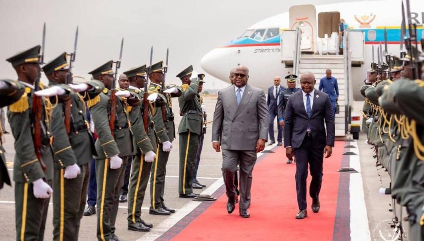 Coopération : Felix Tshisekedi à Luanda (Angola) pour prendre part au sommet UA-UE