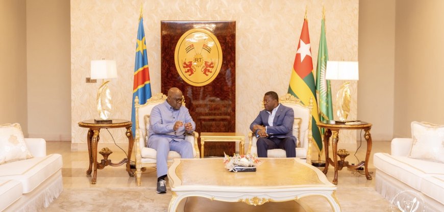 Guerre dans l’Est : Félix Tshisekedi à Lomé pour une séance de travail sur les efforts de paix