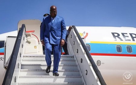 Félix Tshisekedi à Addis-Abeba pour participer à la 39ème Assemblée générale des Chefs d’État et de gouvernement de Union africaine
