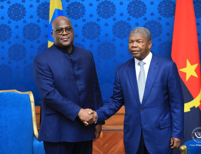 Félix Tshisekedi à Luanda pour un tête-à-tête avec João Lourenço, Faure Gnassingbé et Olusegun Obasanjo