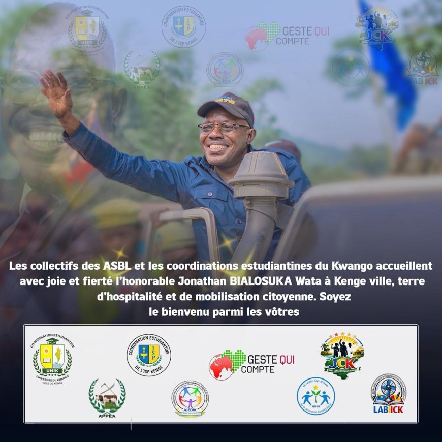 Kwango : le député Jonathan Wata attendu ce jeudi 12 février à Kenge