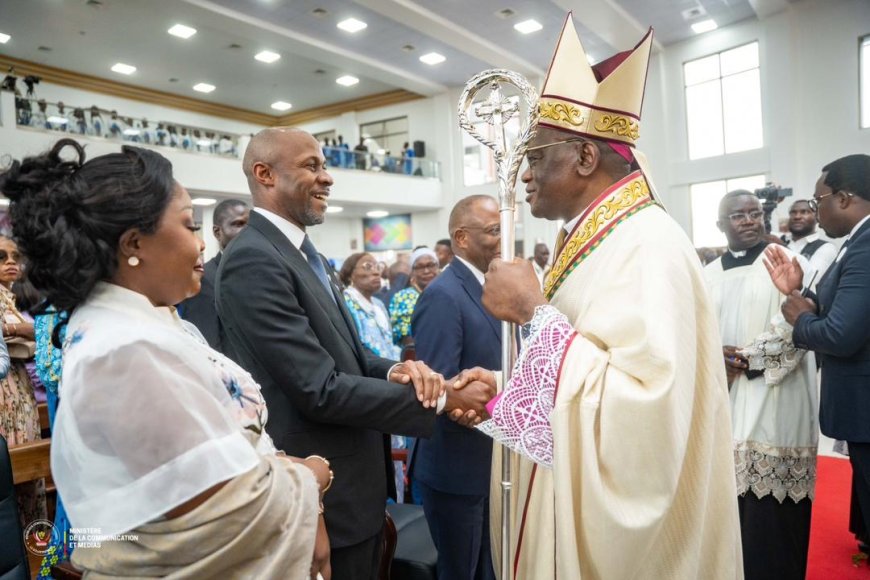 Dédicace de la cathédrale Notre-Dame de la Paix Mariapolis : Patrick Muyaya loue le partenariat existant entre le gouvernement et l’Église catholique