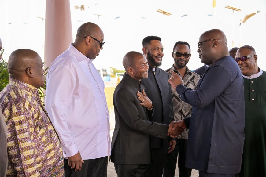 Accra : Félix Tshisekedi, John Dramani Mahama et Ejiba Yamapia prient pour la paix durable et la réconciliation nationale en RDC
