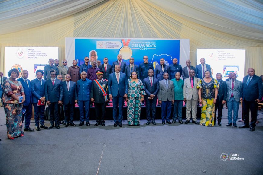ESURSI : Marie-Thérèse Sombo décore 50 lauréats du génie scientifique congolais