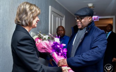 Félix Tshisekedi à Chicago (USA) pour les obsèques de Jesse Jackson