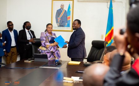 RDC : Micheline Ombae remet à Samuel Mbemba le 2ᵉ rapport national sur la mise en œuvre du Protocole de Maputo pour endossement à l’Union africaine