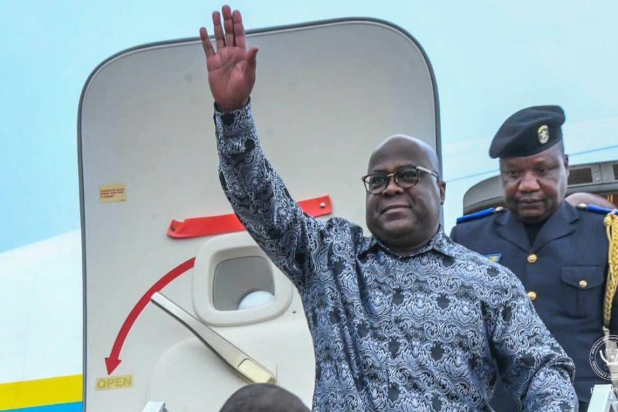 13ème conférence des gouverneurs : Félix Tshisekedi est arrivé à Bandundu