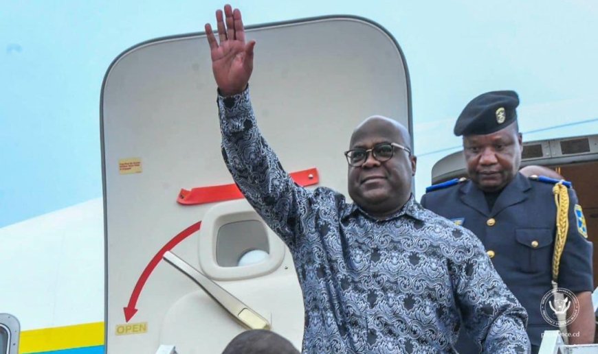 13ème conférence des gouverneurs : Félix Tshisekedi est arrivé à Bandundu