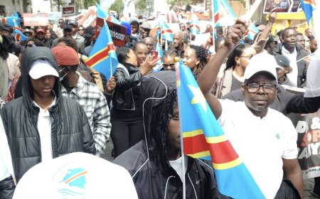 Belgique : des congolais de la diaspora manifestent devant les bâtiments de l’Union européenne contre la gestion de Félix Tshisekedi