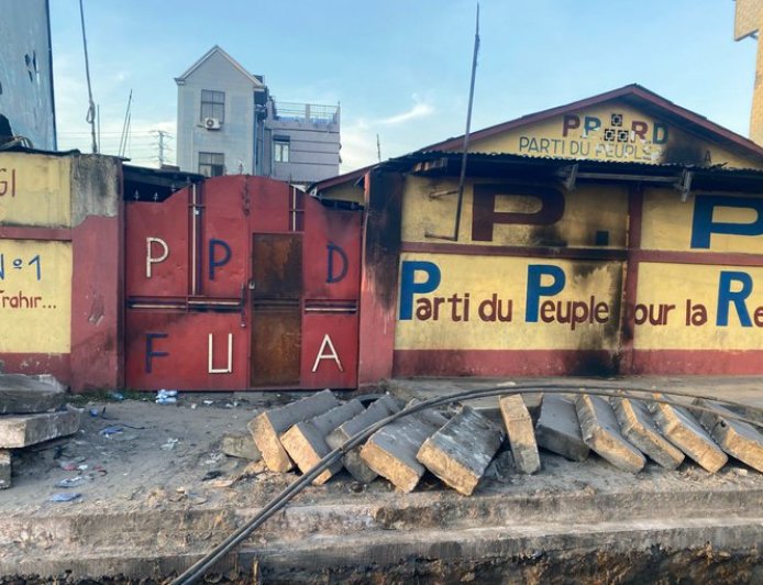 Kinshasa : le siège du PPRD situé sur Sendwe incendié