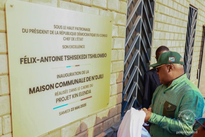 Kinshasa : Félix Tshisekedi inaugure la nouvelle maison communale de N’djili
