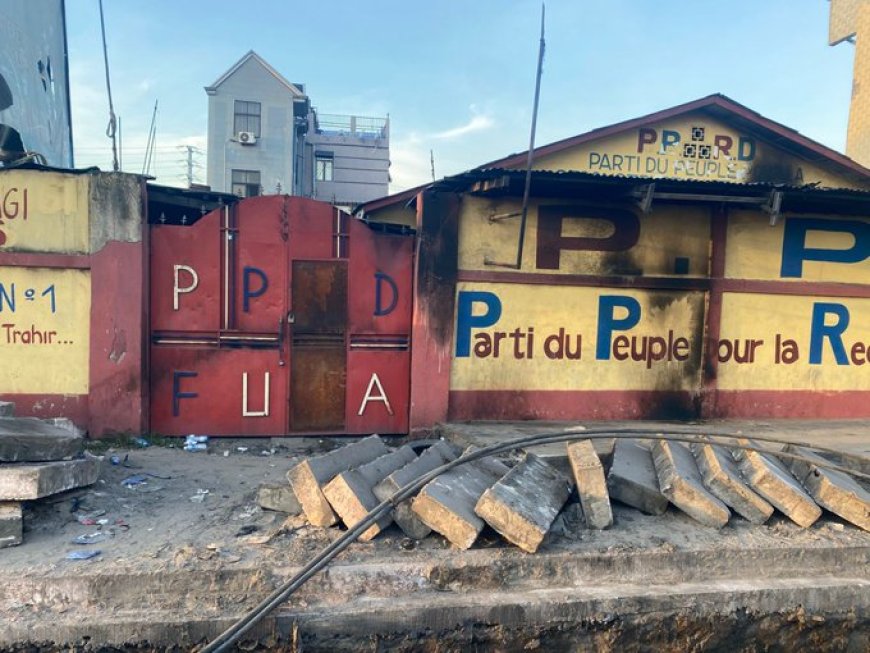Kinshasa : le siège du PPRD situé sur Sendwe incendié
