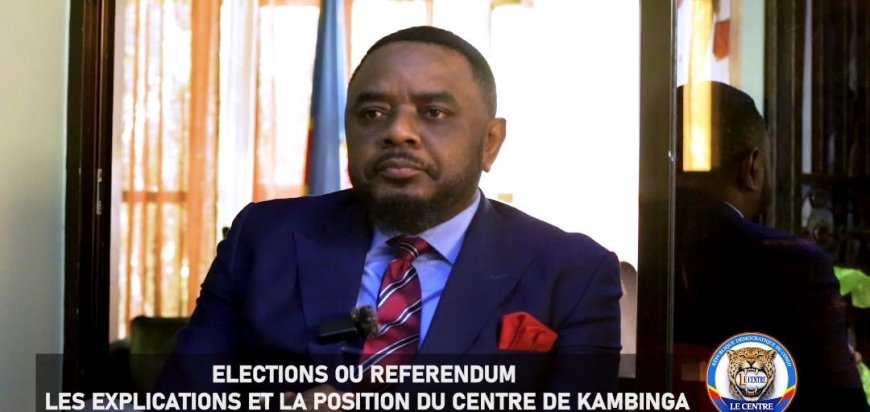 RDC : Germain Kambinga estime que le référendum reste possible même en pleine guerre, contrairement aux élections ‎