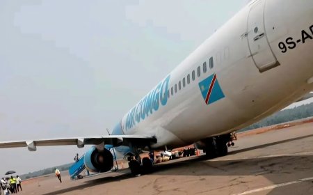 RDC : un avion de la nouvelle compagnie Air Congo connaît un problème de moteur à Mbuji-Mayi