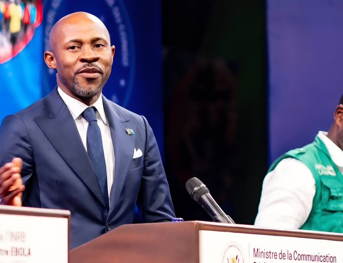 Marche de la C64 : « l’opposition ne doit pas imiter les méthodes du Rwanda et du M23 qui excellent dans la manipulation et les mensonges », Patrick Muyaya