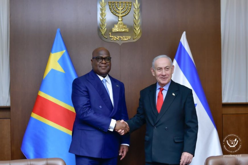 Coopération : Tshisekedi et Netanyahu poursuivront les consultations pour l’ouverture d’une ambassade israélienne à Kinshasa