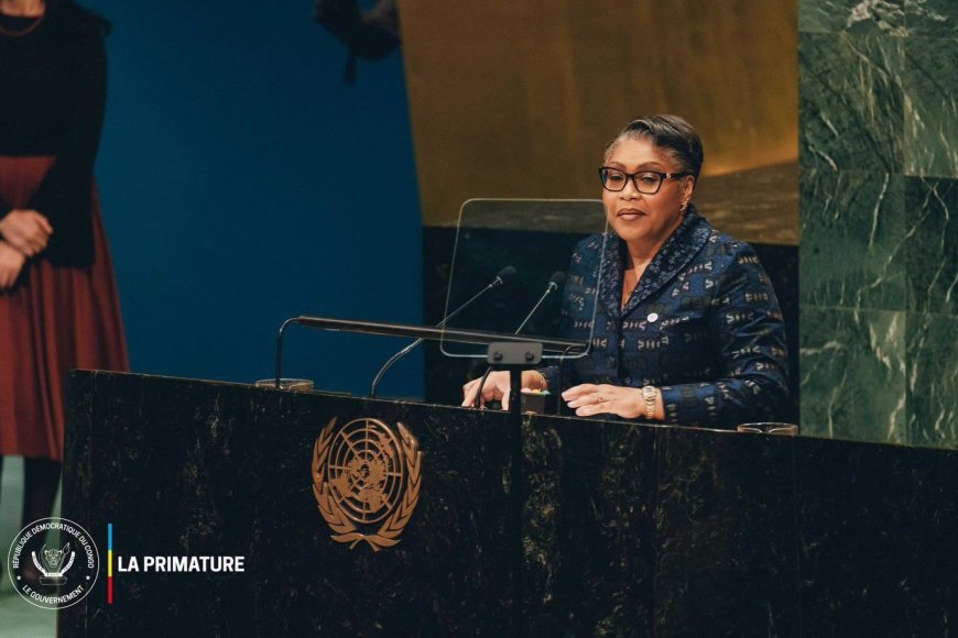 À l’ONU, Judith Suminwa appelle à renforcer la solidarité face aux déplacements forcés en RDC