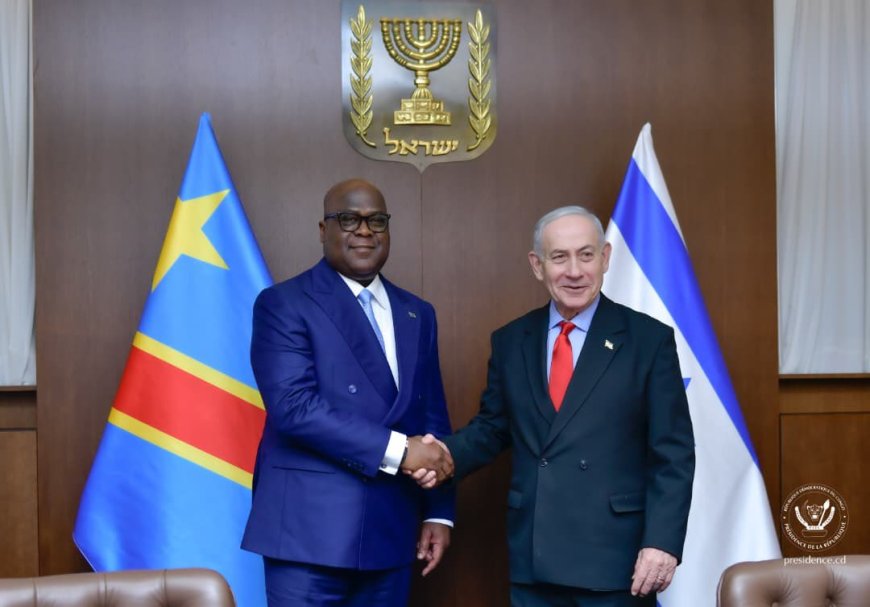 Coopération : Tshisekedi et Netanyahu poursuivront les consultations pour l’ouverture d’une ambassade israélienne à Kinshasa