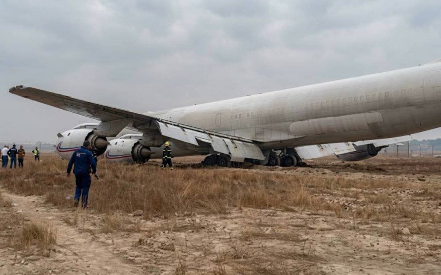Kinshasa : un avion-cargo de la compagnie Cargo Trans Air rate son décollage à l’aéroport international de N’djili