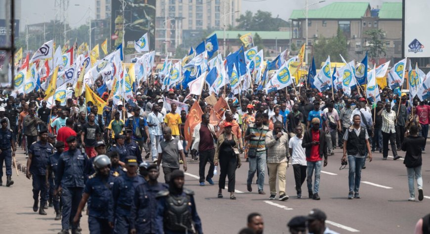 Marche de la C64 : entre encadrement à Kinshasa et dispersion en provinces, deux visages du dispositif policier