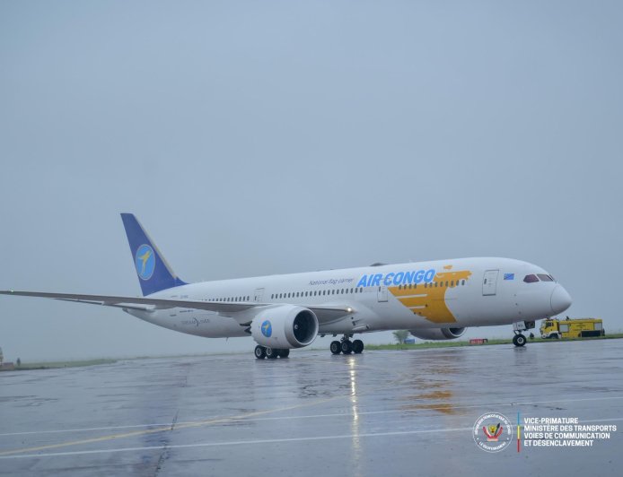RDC : Air Congo renforce sa flotte avec un nouveau Boeing 787-9 Dreamliner