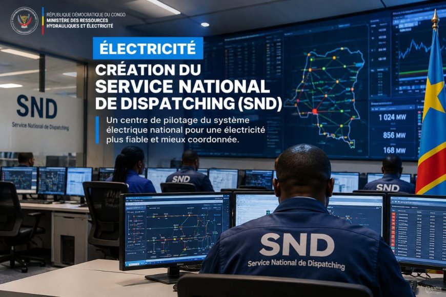 Électricité en RDC : le ministre Molendo Sakombi crée un centre national de pilotage électrique dénommé « Service national de dispatching » (SND)