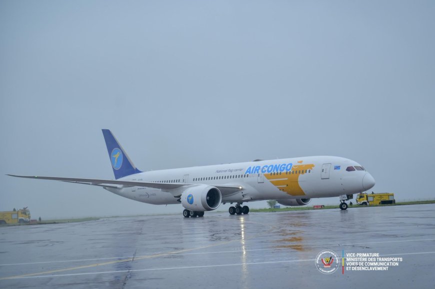RDC : Air Congo renforce sa flotte avec un nouveau Boeing 787-9 Dreamliner