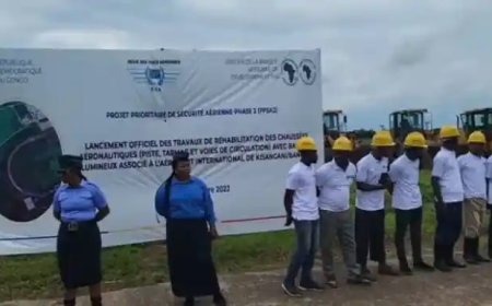 Kisangani : Chérubin Okende lance les travaux de réhabilitation de l’aéroport de Bangoka