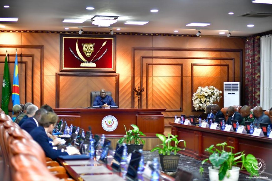 RDC: retrait du M23, départ de la mission onusienne, Tshisekedi en tête-à-tête avec une délégation de la Monusco et la force régionale de l'EAC