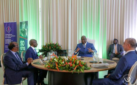 Kinshasa : Félix Tshisekedi, l’invité d’honneur de la cérémonie annuelle des voeux de la  FEC