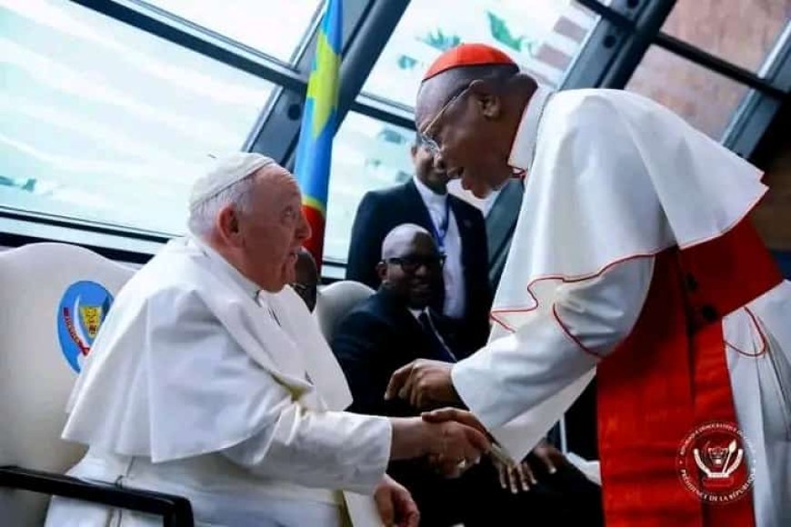 Fridolin Ambongo au Pape François : « Nous espérons voir se tenir dans notre pays des élections libres, transparentes, inclusives et apaisées »