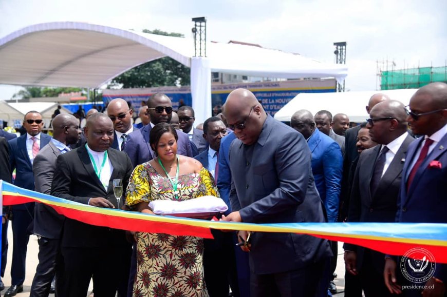 Kinshasa : Tshisekedi inaugure le 1er module de l'usine de traitement d'eau de Binza Ozone