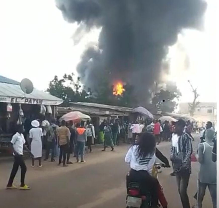 Kwilu : Un dépôt de carburant en feu à Bandundu-ville