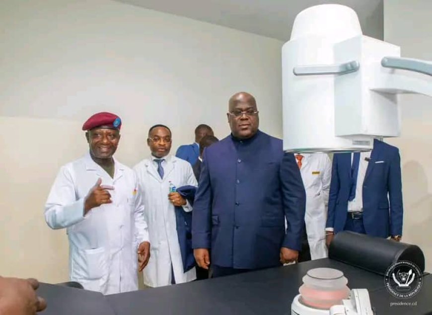 Kinshasa : Inauguration de l'hôpital général de référence de la garde républicaine au Camp Tshiatshi par Tshisekedi