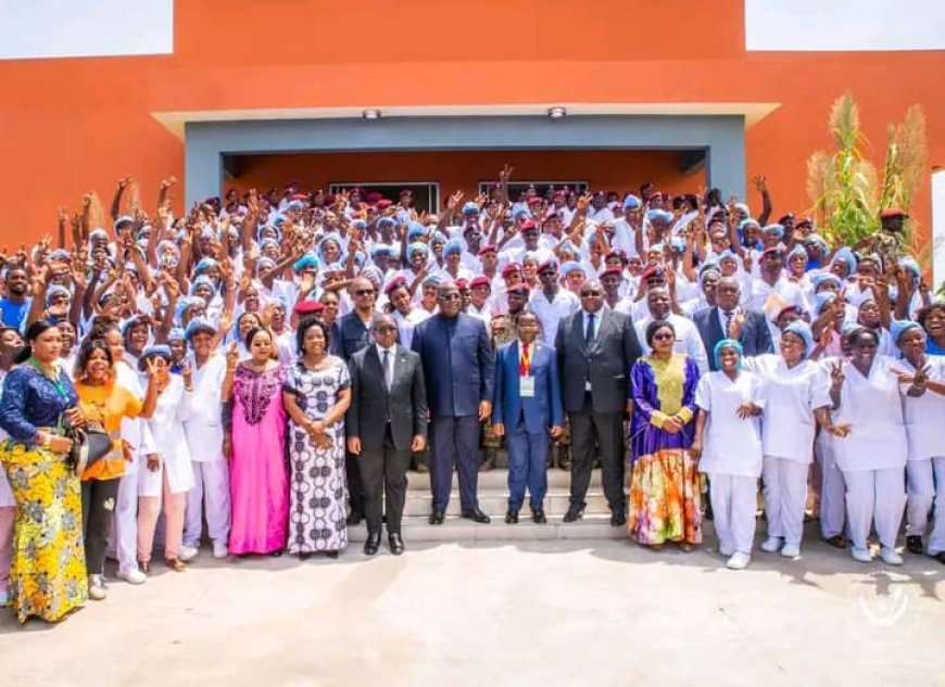 Kinshasa : Inauguration de l'hôpital général de référence de la garde républicaine au Camp Tshiatshi par Tshisekedi