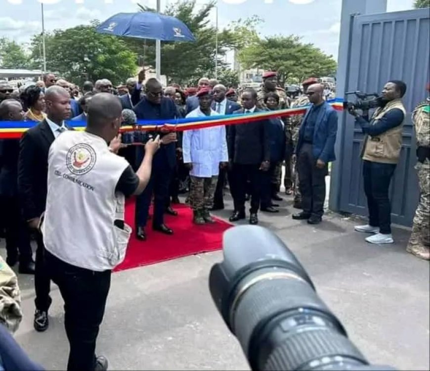 Kinshasa : Inauguration de l'hôpital général de référence de la garde républicaine au Camp Tshiatshi par Tshisekedi