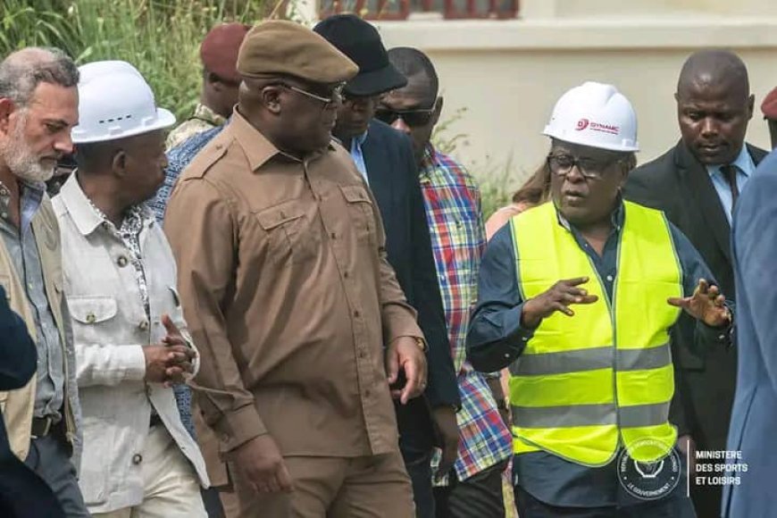 IX èmes jeux de la francophonie : Félix Tshisekedi a rendu visite aux chantiers des infrastructures pour s'imprégner de l'avancement des travaux